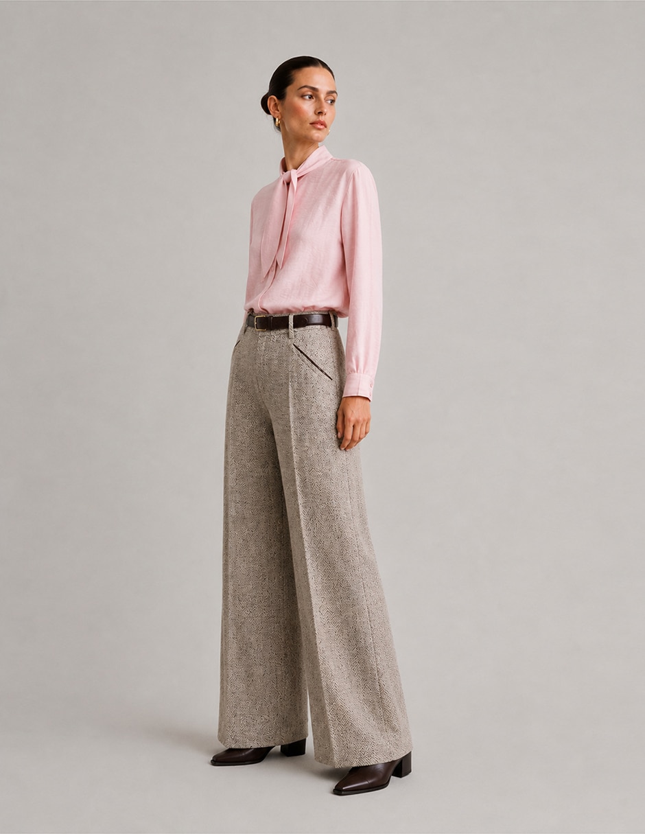 Pantalón fw26 acampanado para mujer 5