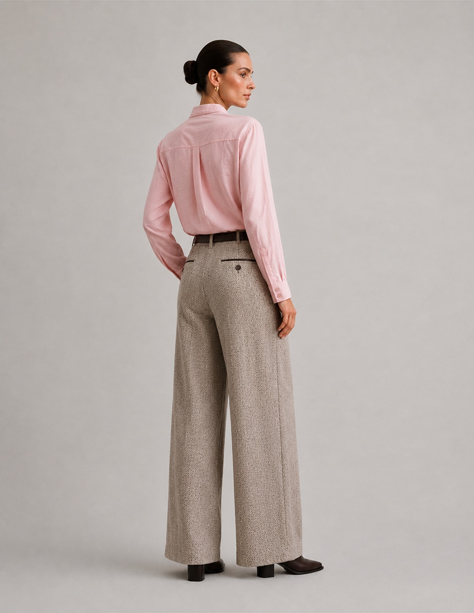 Pantalón fw26 acampanado para mujer 4