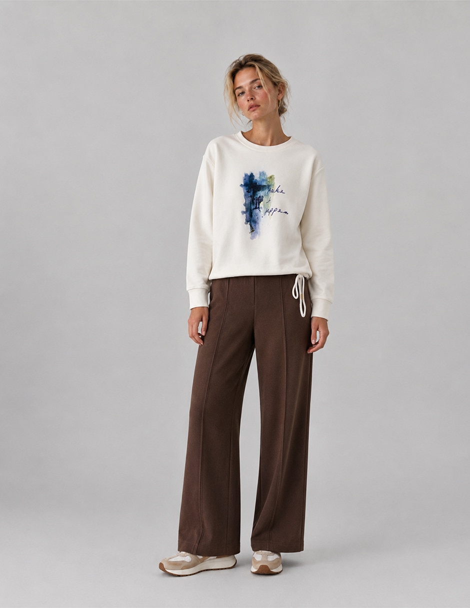Pantalón acampanado para mujer 2