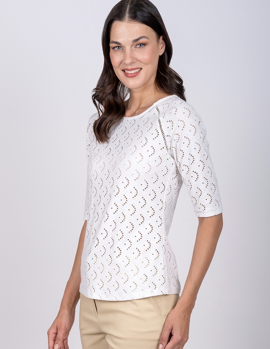 Blusa manga 3/4 para mujer 4