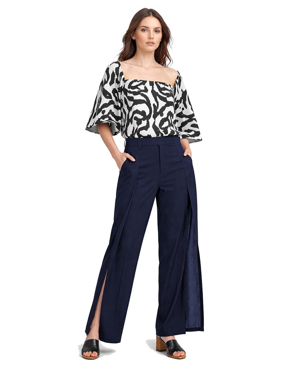 Pantalón relaxed amplio para mujer 2