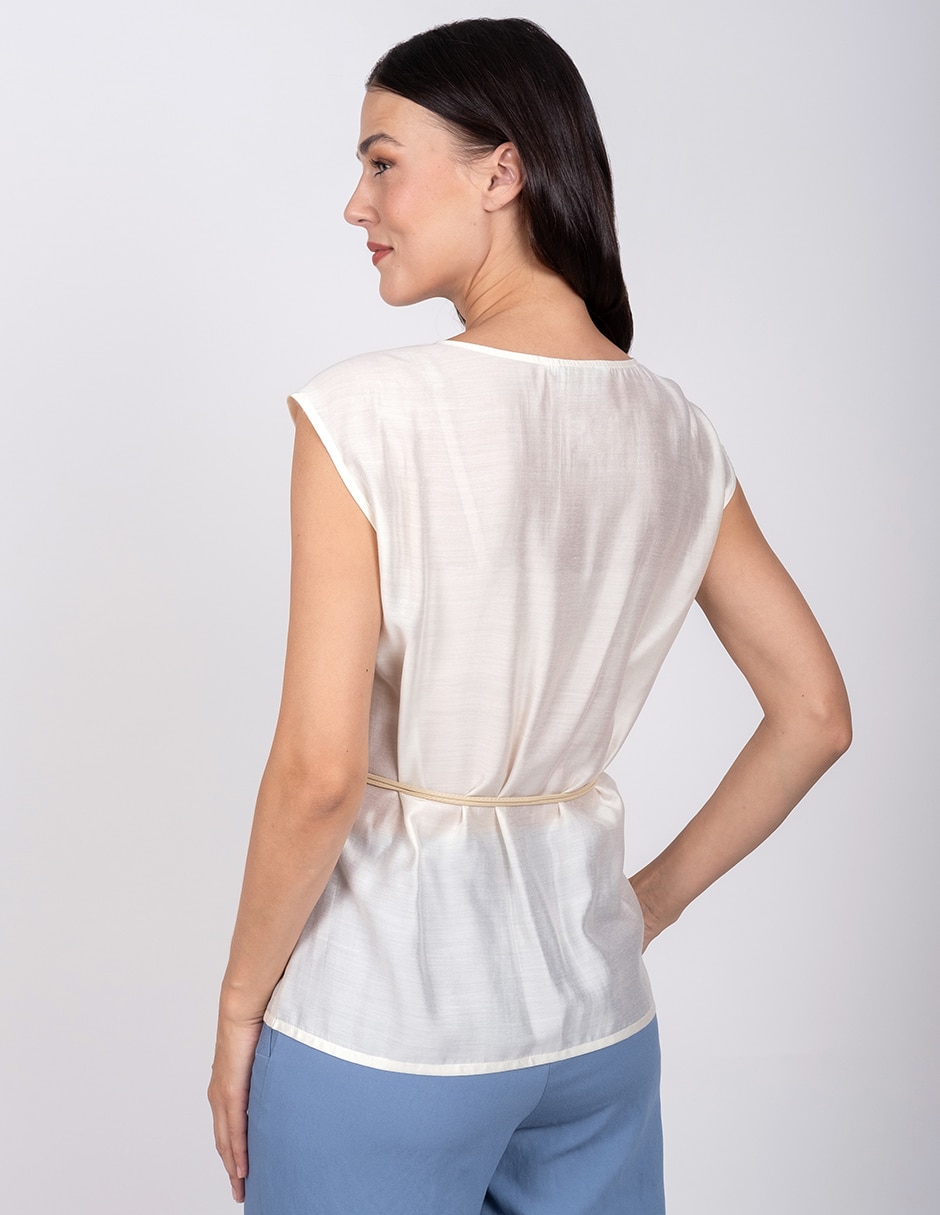 Blusa sin manga para mujer 3