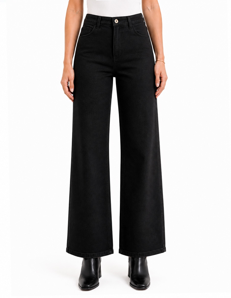 Jeans regular straight corte cintura para mujer Jeans regular straight corte cintura para mujer