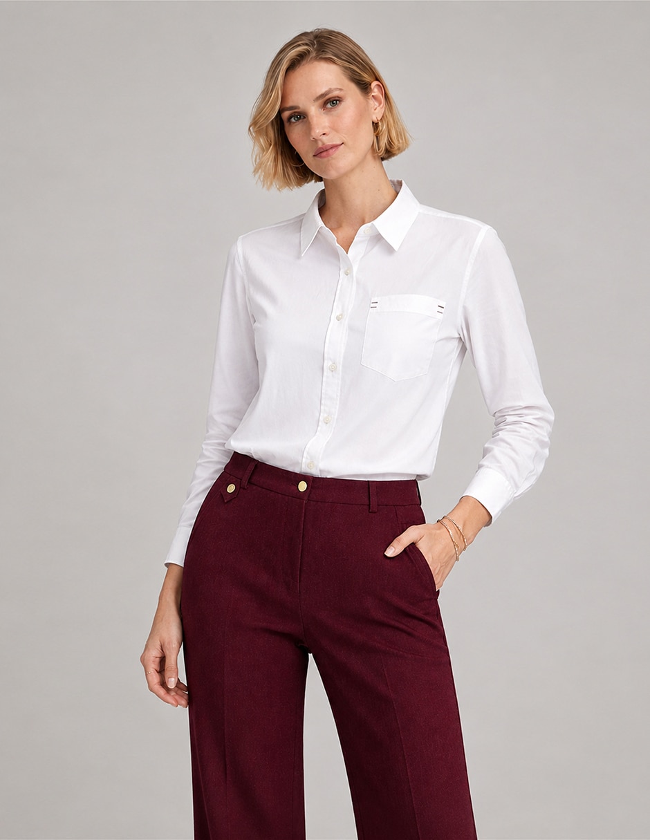 Pantalón de vestir regular para mujer