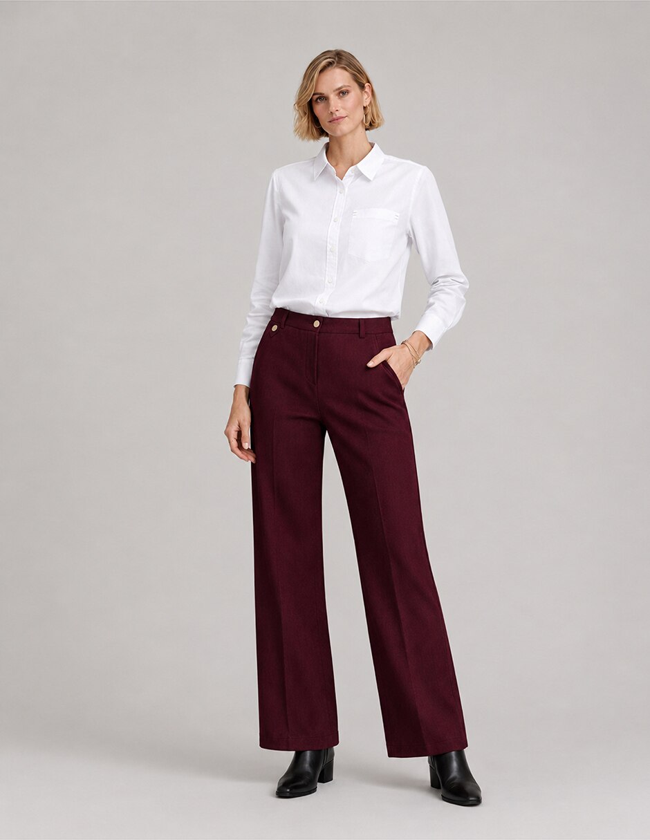 Pantalón de vestir regular para mujer 4