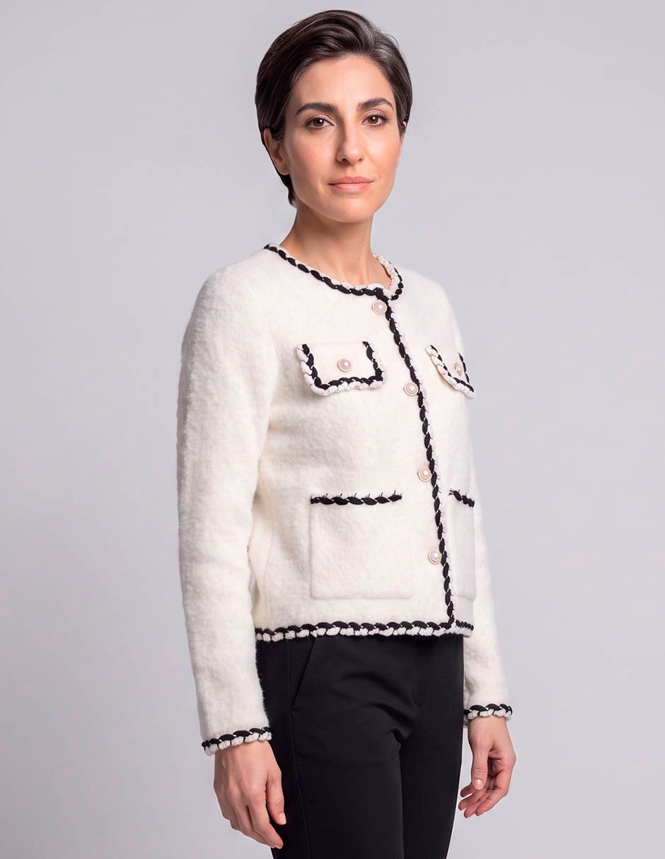 Suéter davinchy cuello redondo para mujer