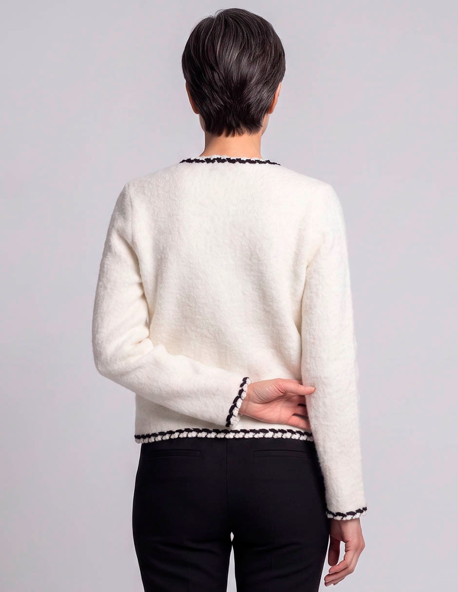 Suéter davinchy cuello redondo para mujer
