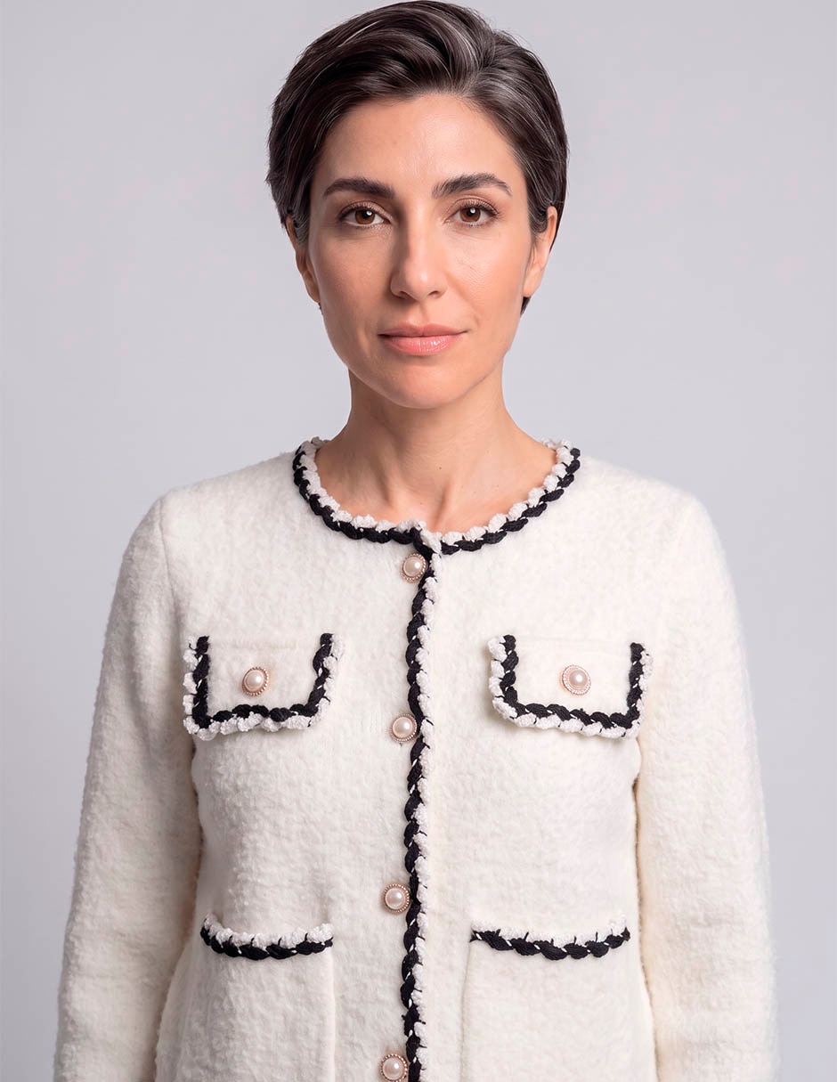 Suéter davinchy cuello redondo para mujer