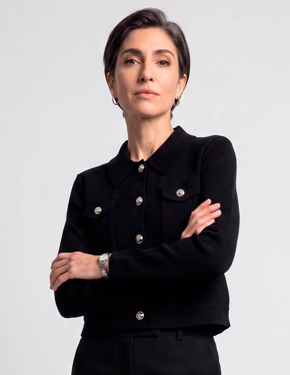 Suéter cuello camisero para mujer Suéter cuello camisero para mujer