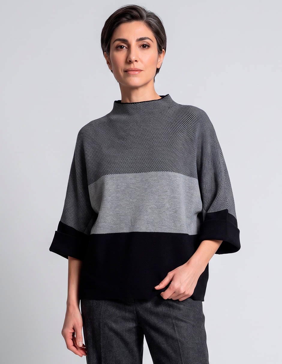 Suéter davinchy cuello alto para mujer