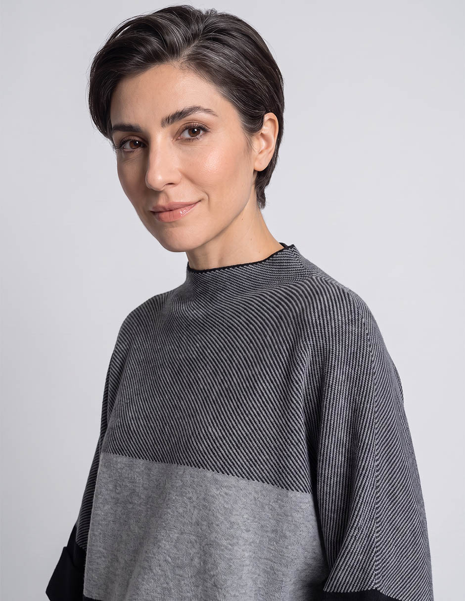 Suéter davinchy cuello alto para mujer