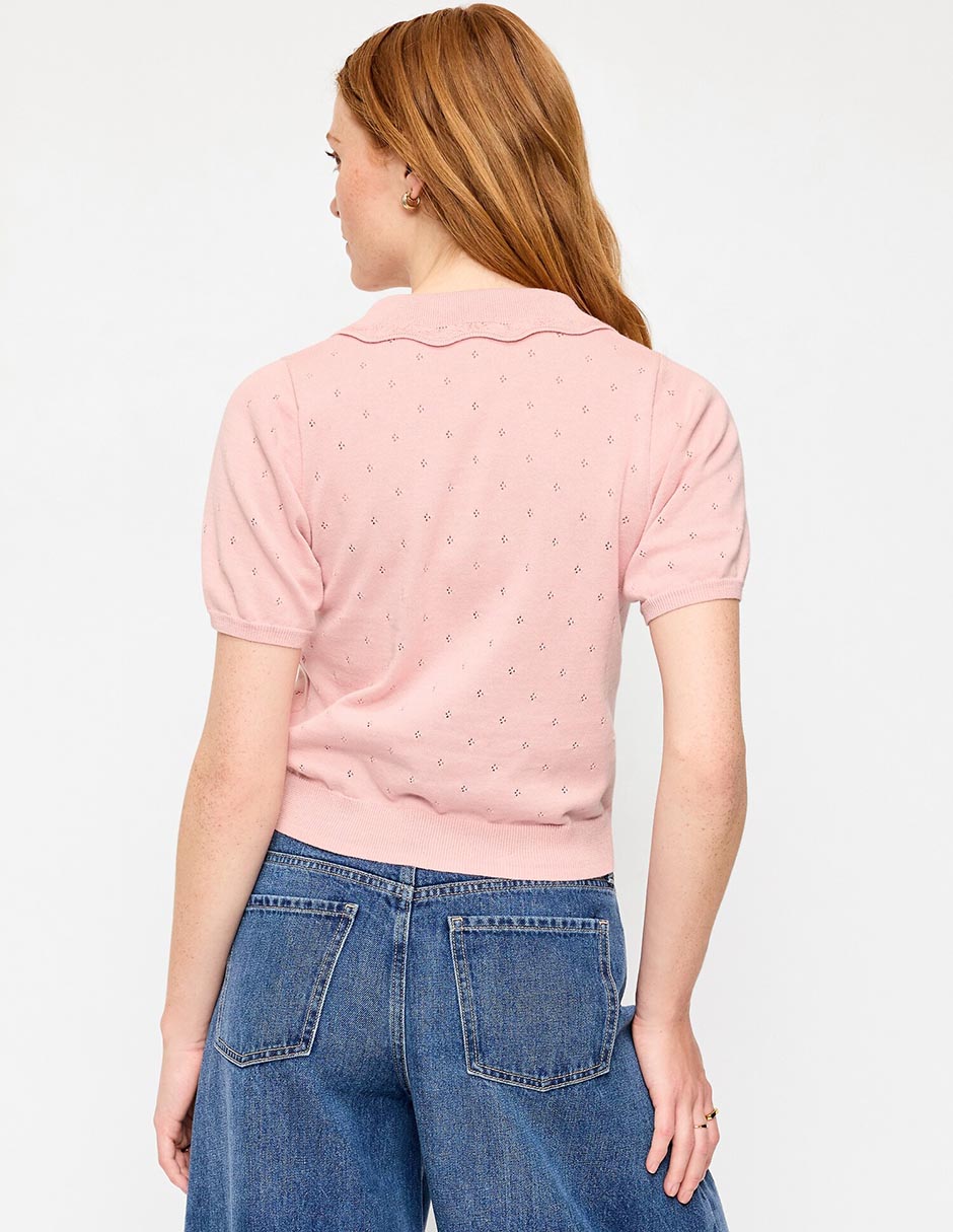 Blusa old navy manga corta para mujer