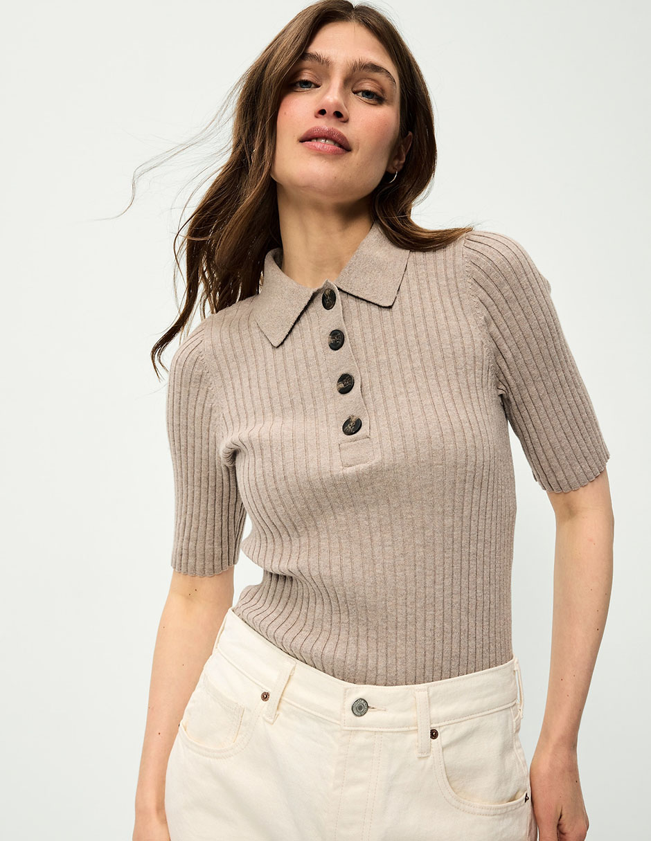 Blusa old navy manga al codo para mujer