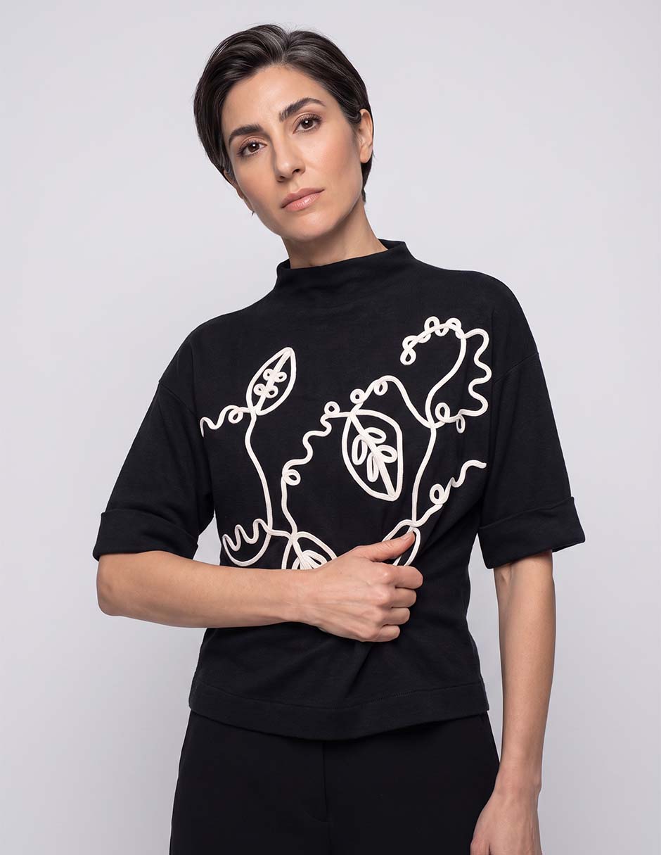 Suéter cuello alto para mujer 1