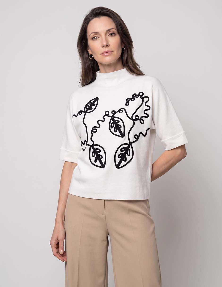 Suéter cuello alto para mujer