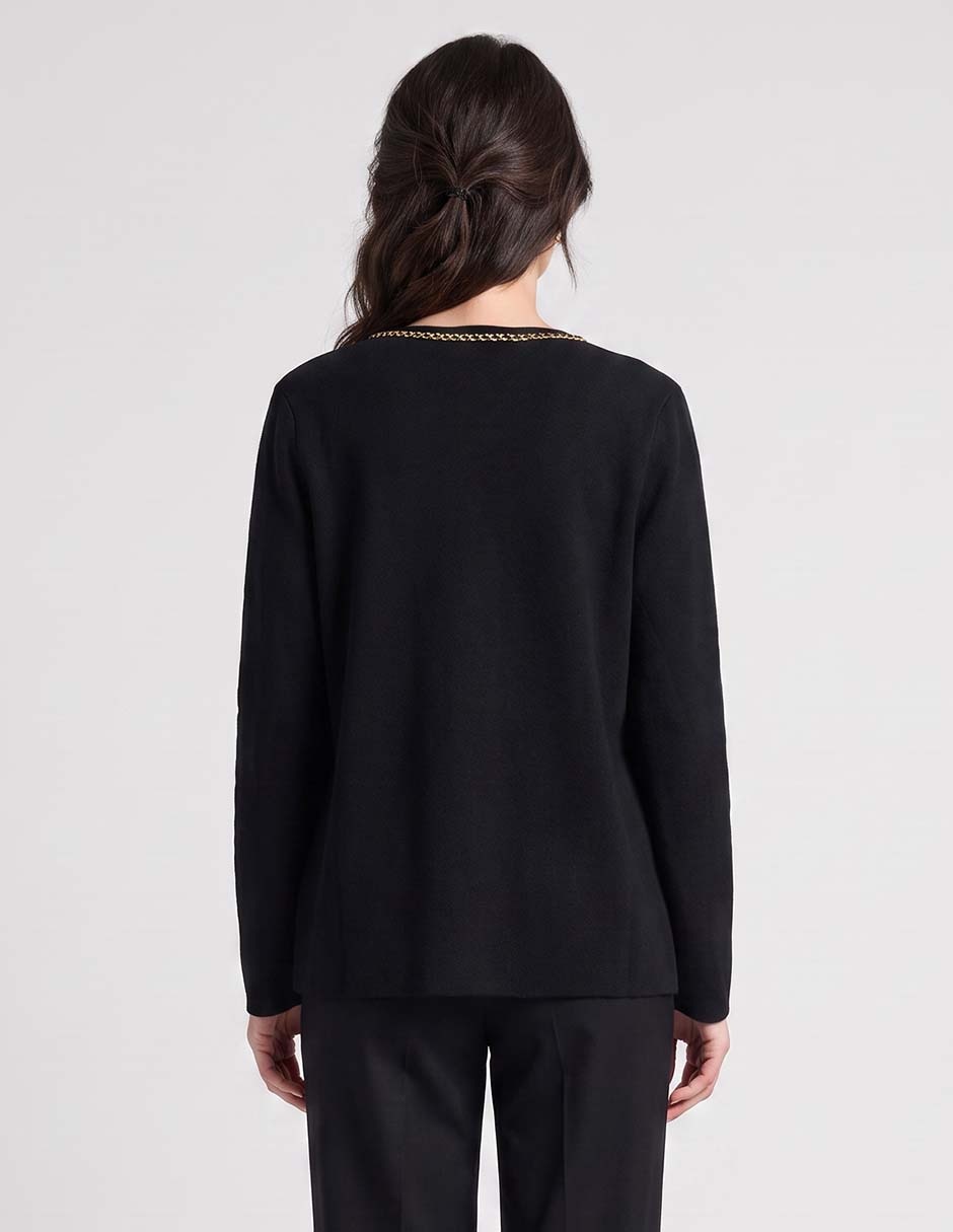 Suéter cuello abierto para mujer 2