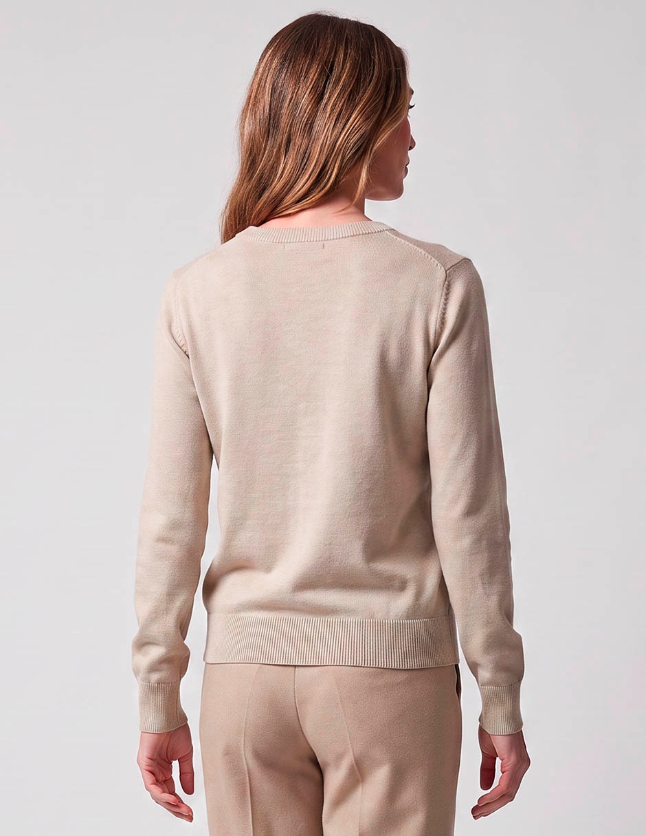 Suéter davinchy cuello redondo para mujer