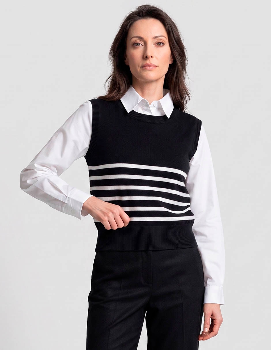 Suéter cuello redondo para mujer 1