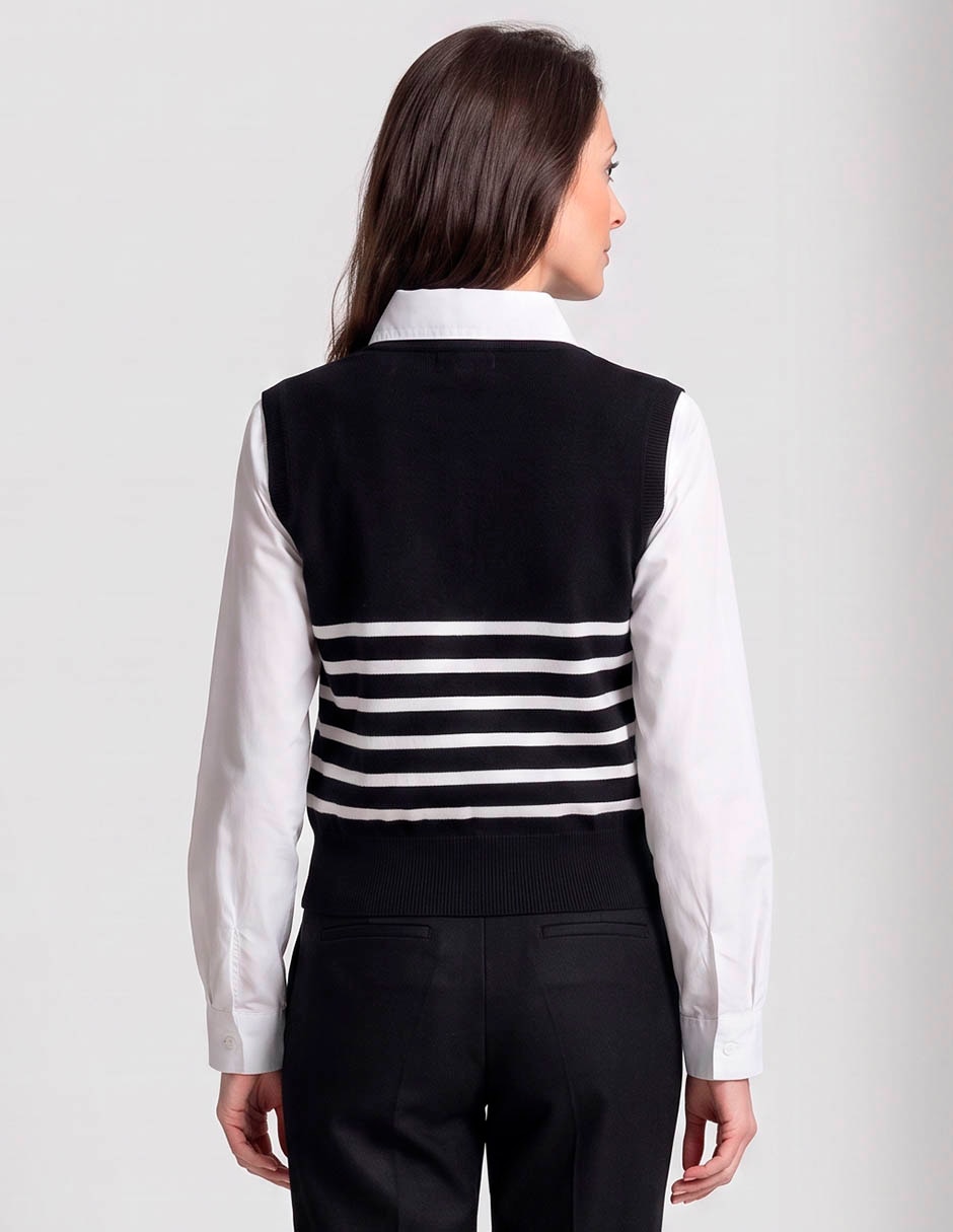 Suéter cuello redondo para mujer 2