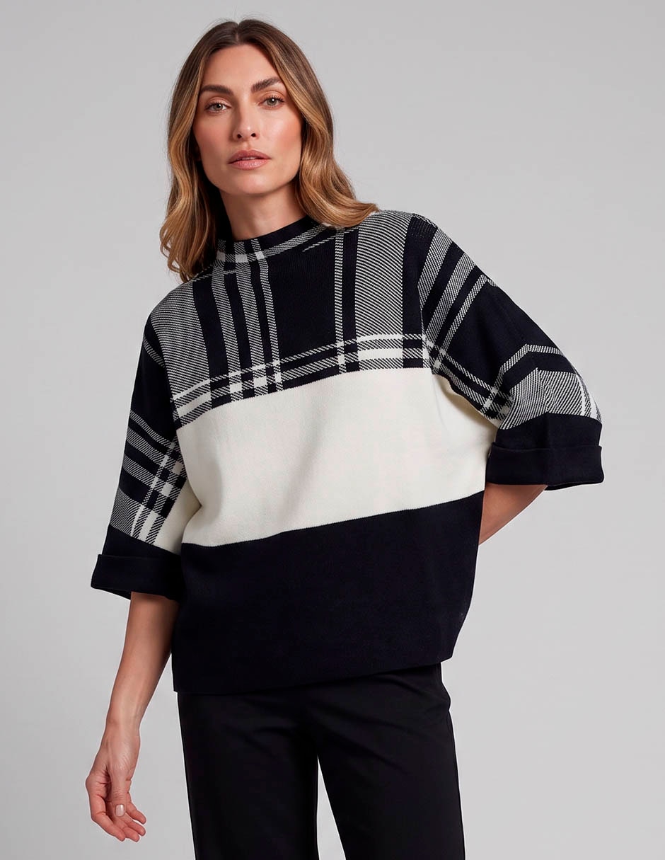 Suéter cuello redondo para mujer Suéter cuello redondo para mujer