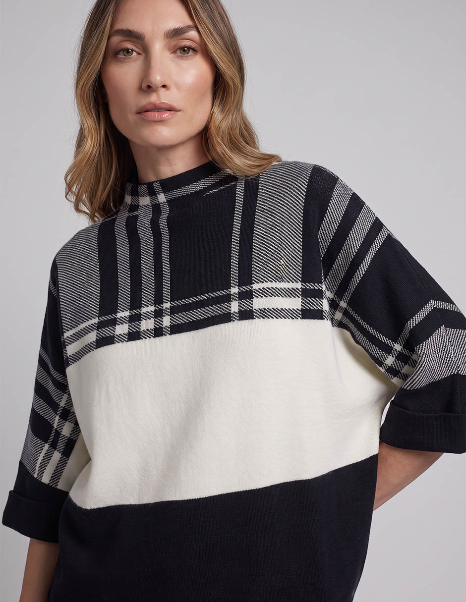Suéter cuello redondo para mujer 2