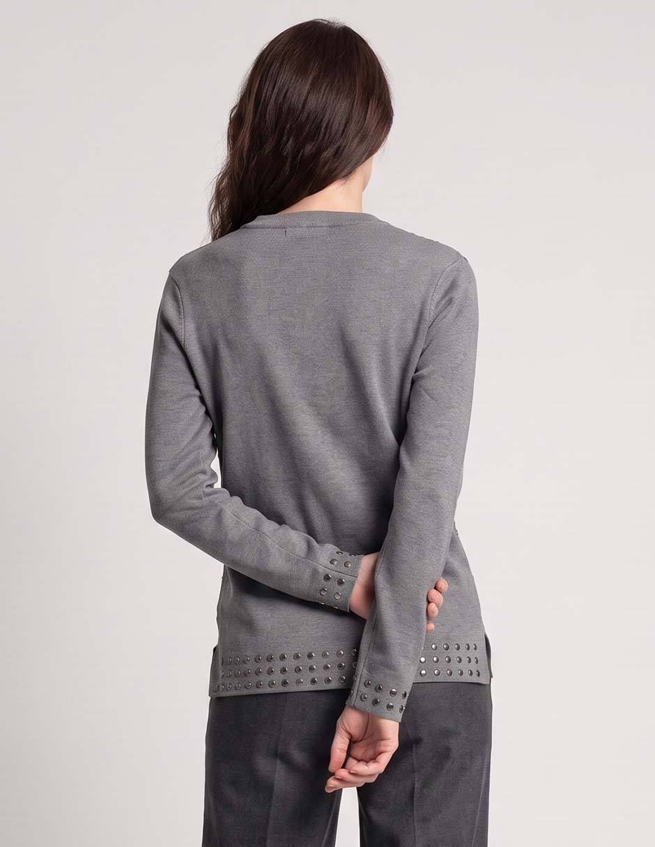 Suéter davinchy cuello redondo para mujer