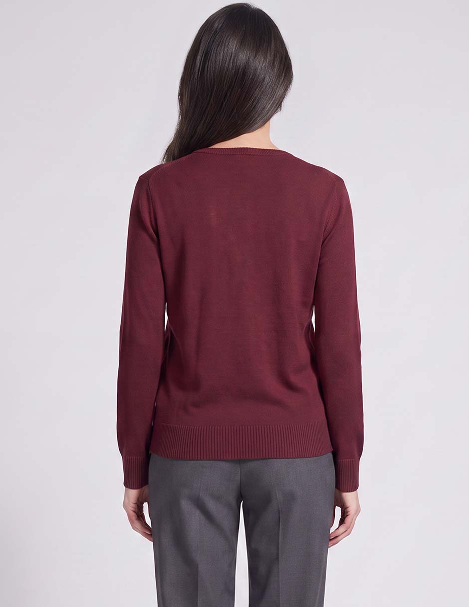 Suéter cuello redondo para mujer 2