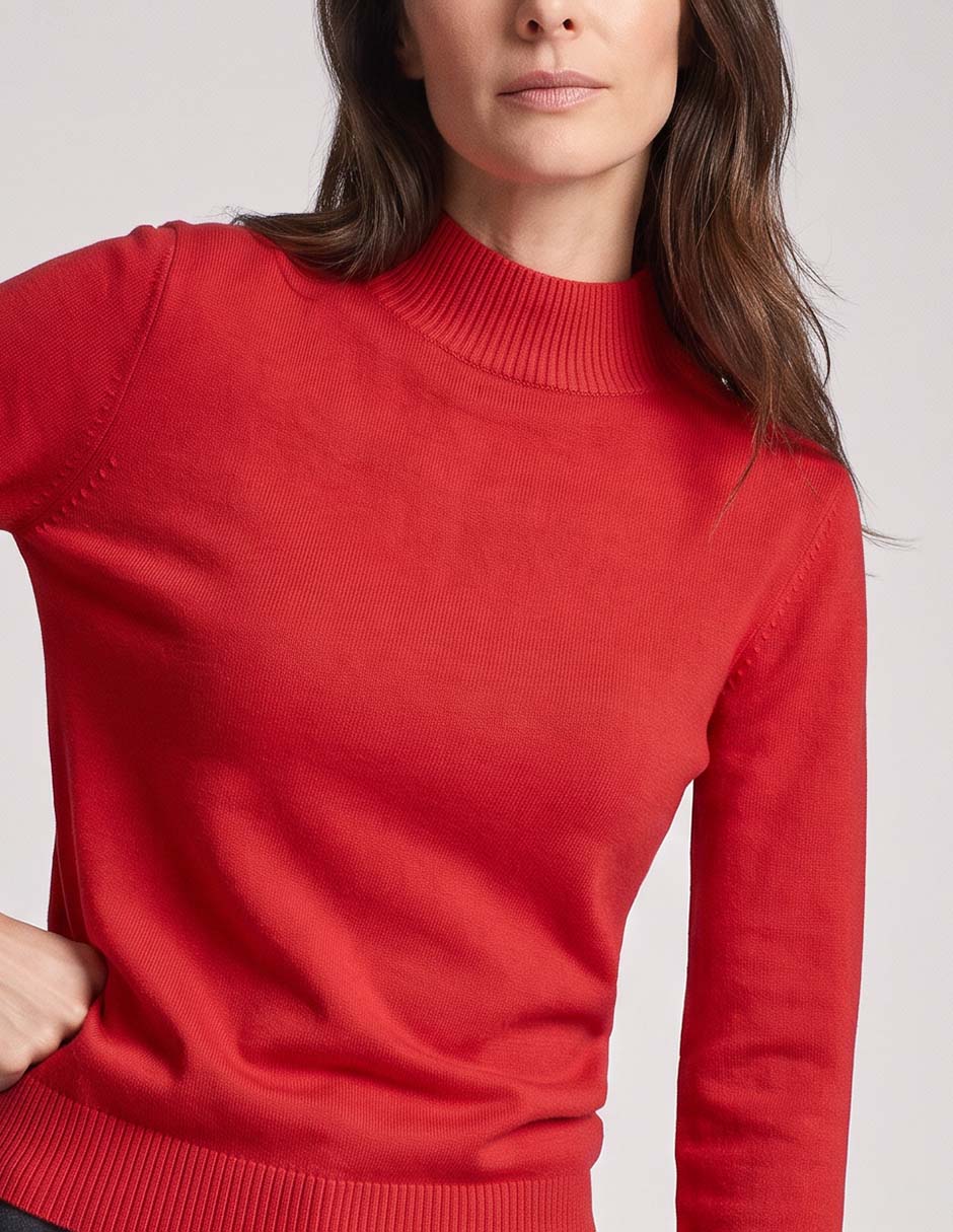 Suéter cuello alto para mujer 3