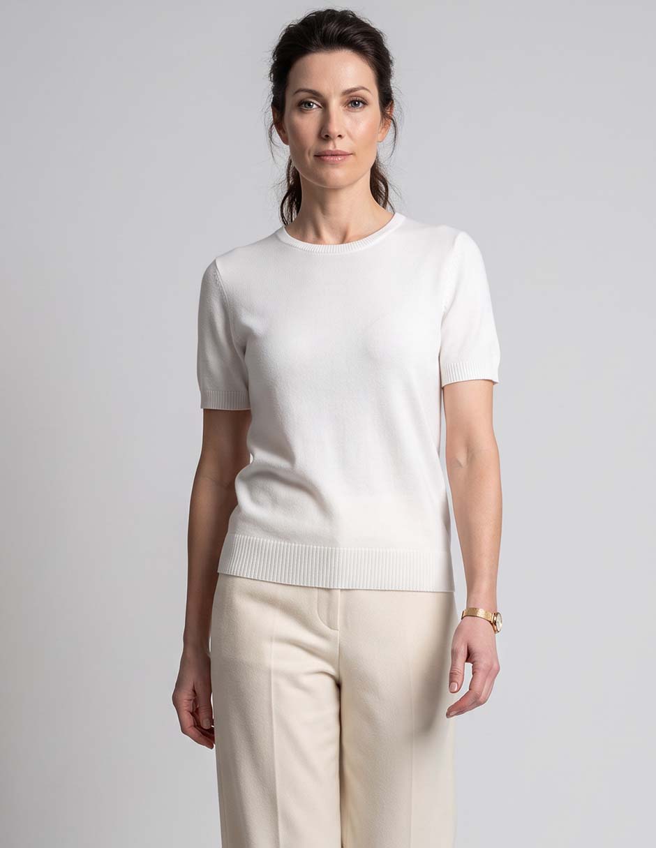 Suéter cuello redondo para mujer 1