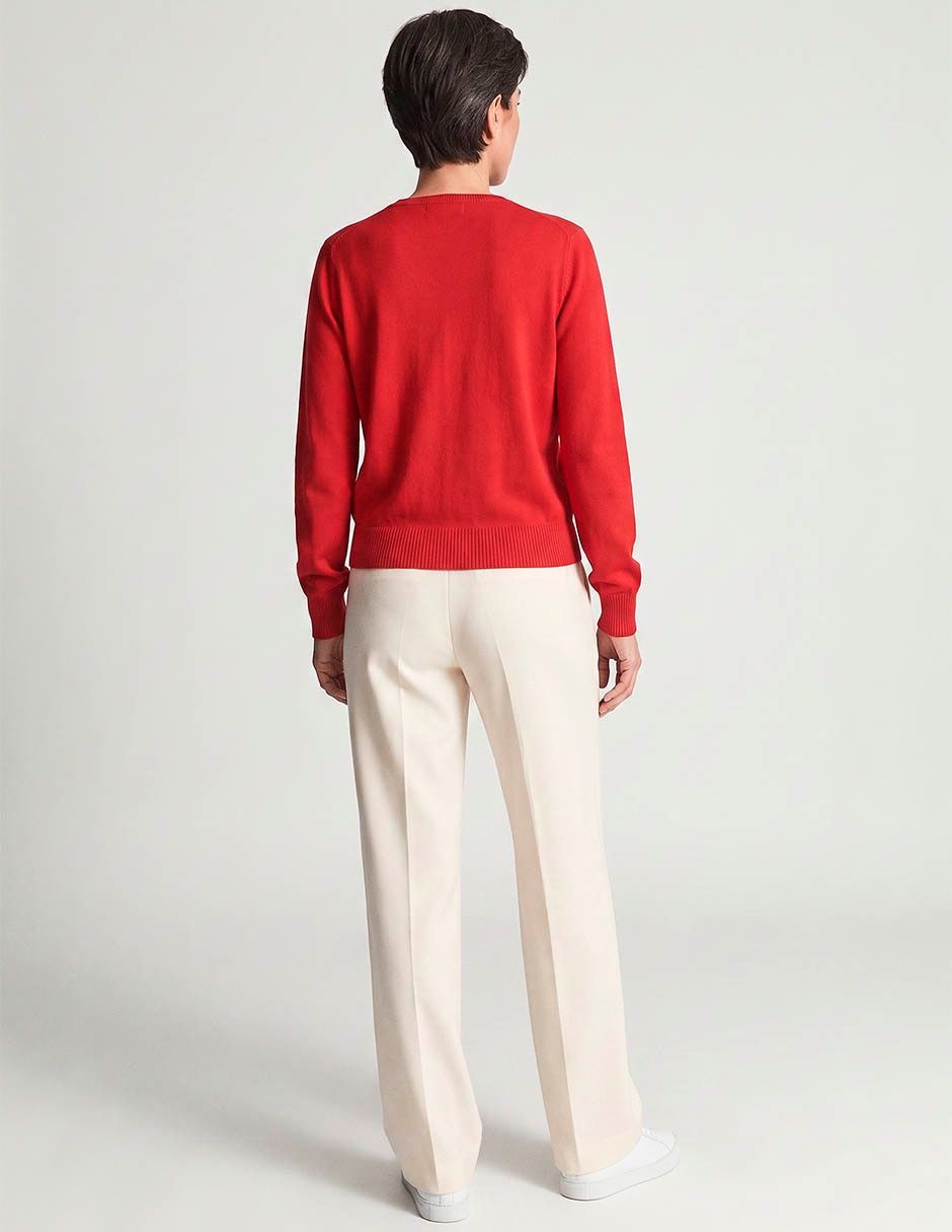 Suéter cuello redondo para mujer 2