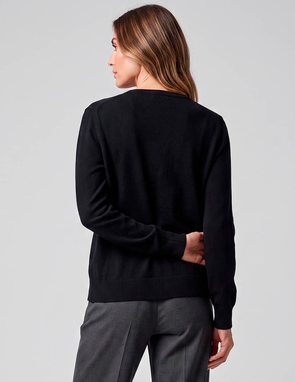 Suéter cuello redondo para mujer 2