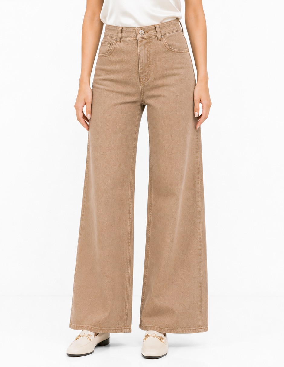 Jeans regular relajado cintura denim para mujer Jeans regular relajado cintura denim para mujer