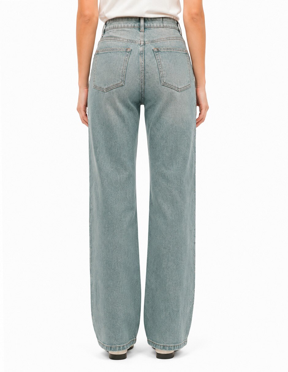 Jeans relajado 226936 denim para mujer 3