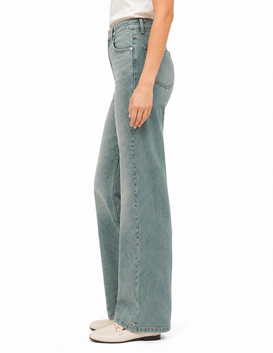 Jeans relajado 226936 denim para mujer 5