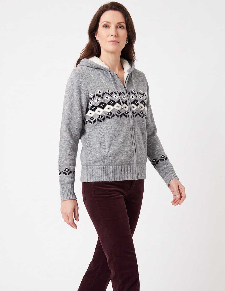 Suéter cuello redondo para mujer 1
