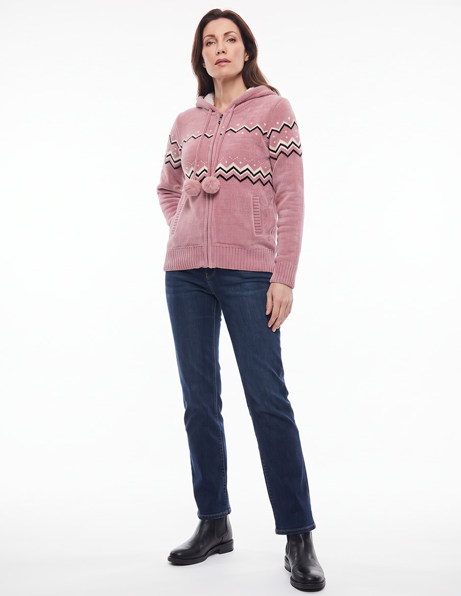 Suéter cuello redondo para mujer 4