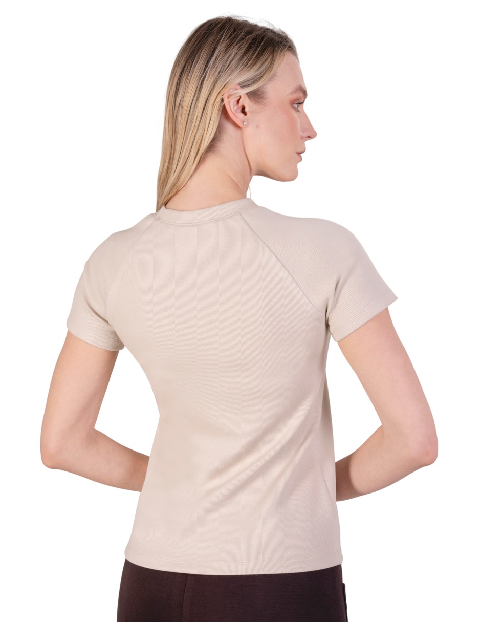 Blusa manga corta para mujer 4