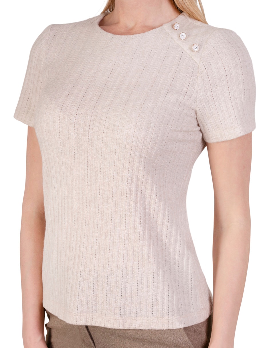 Blusa manga corta para mujer 3