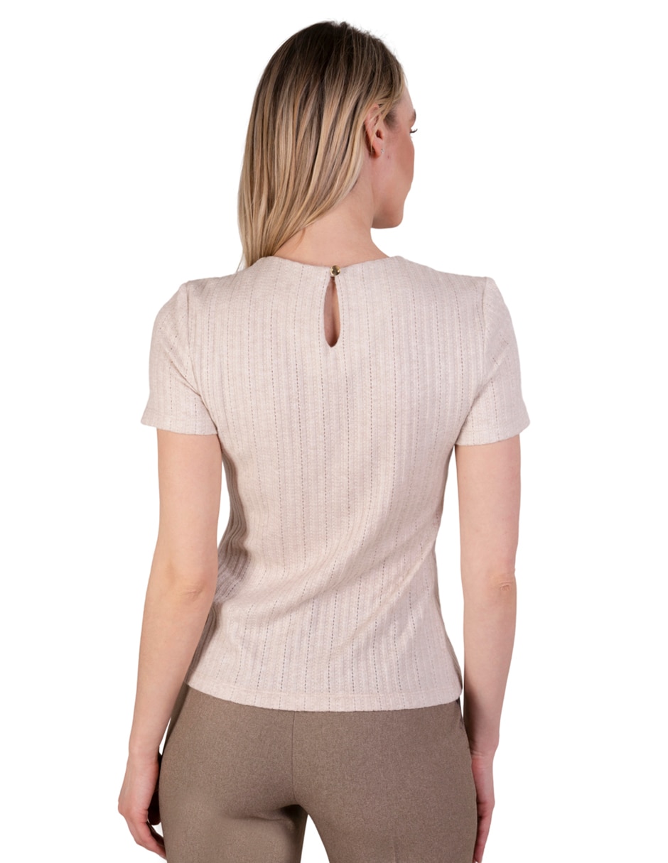 Blusa manga corta para mujer 4