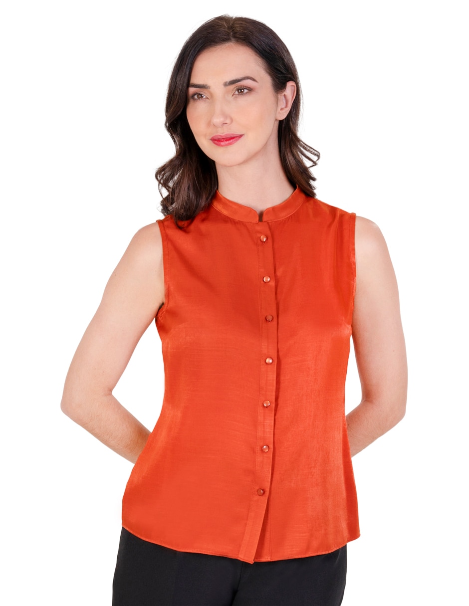 Blusa manga sin manga para mujer