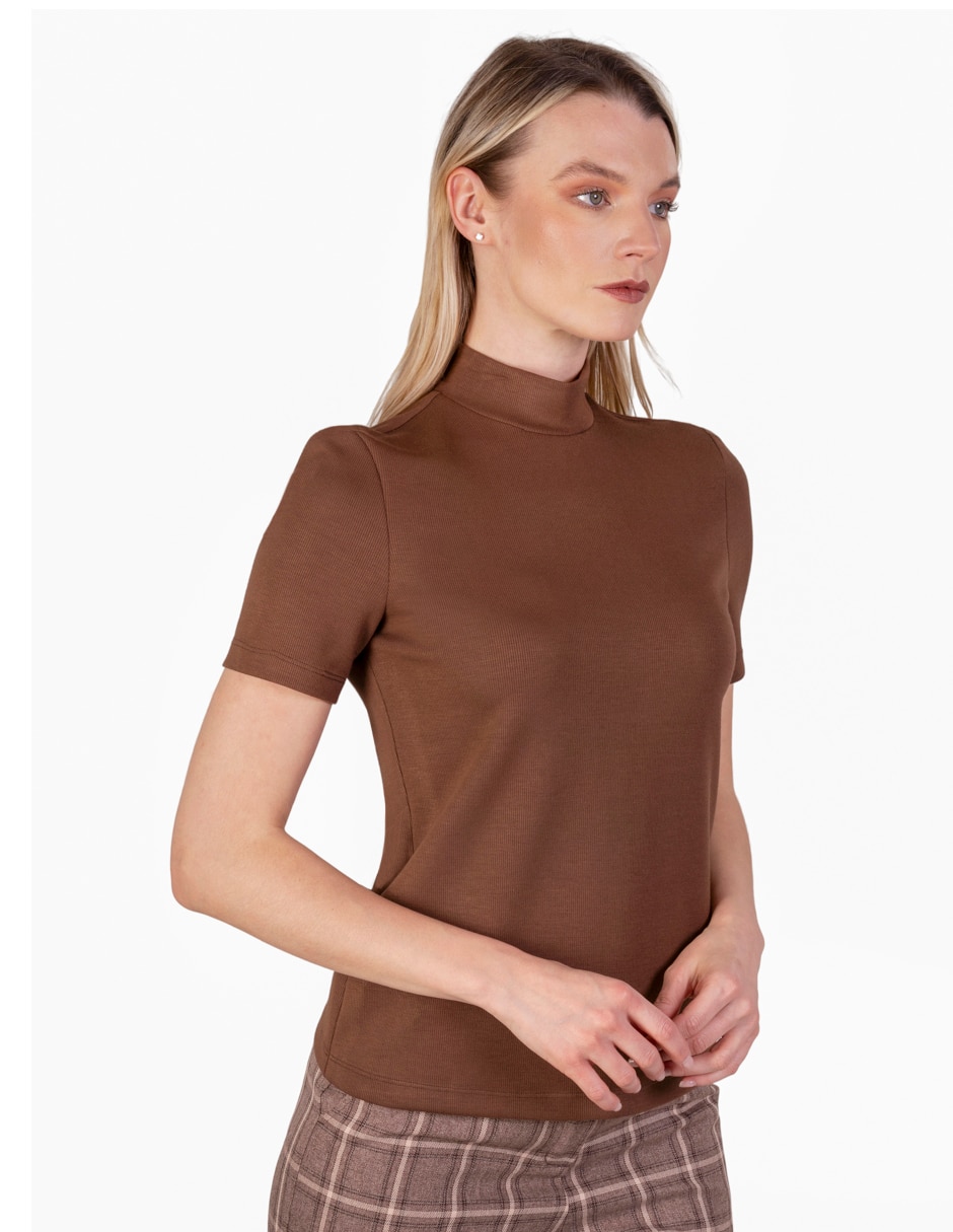 Blusa manga corta para mujer