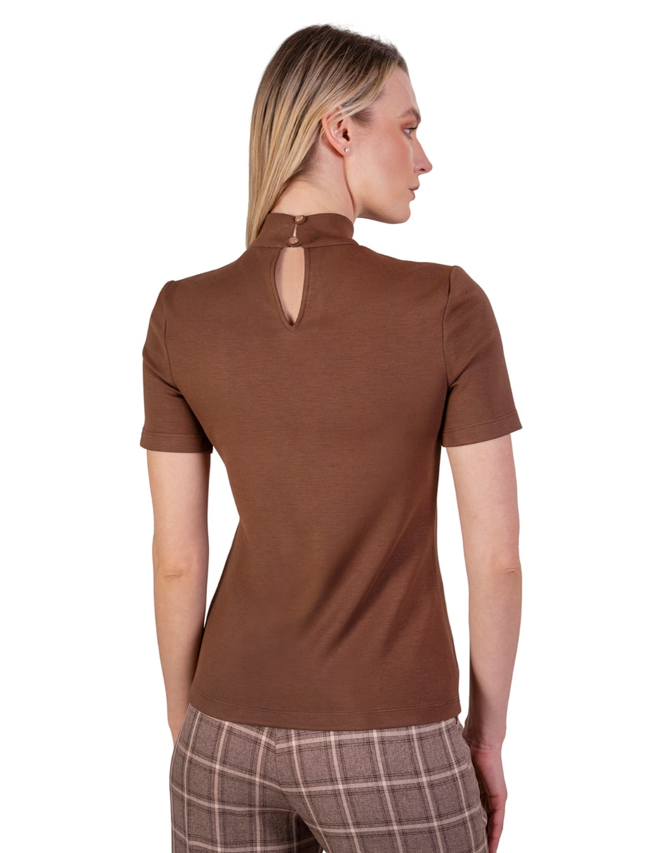 Blusa manga corta para mujer 4