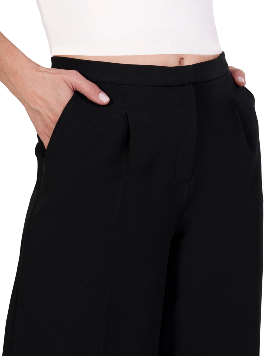 Pantalón de vestir amplio para mujer 4