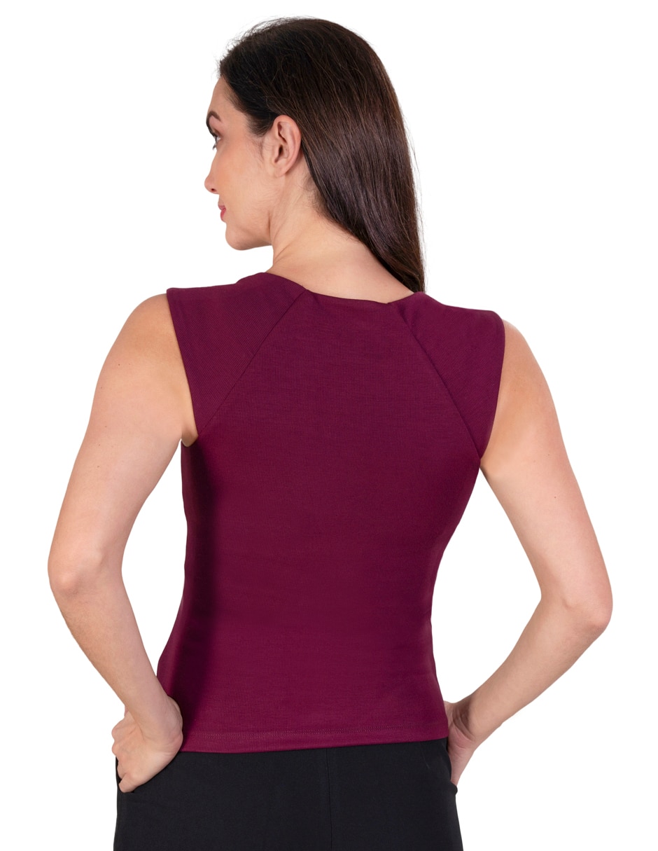 Blusa manga corta para mujer 4