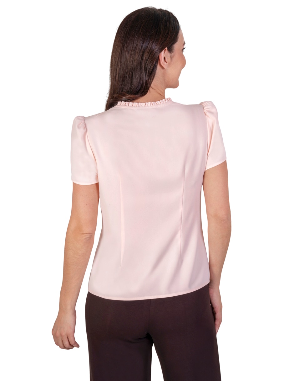 Blusa manga corta para mujer 4