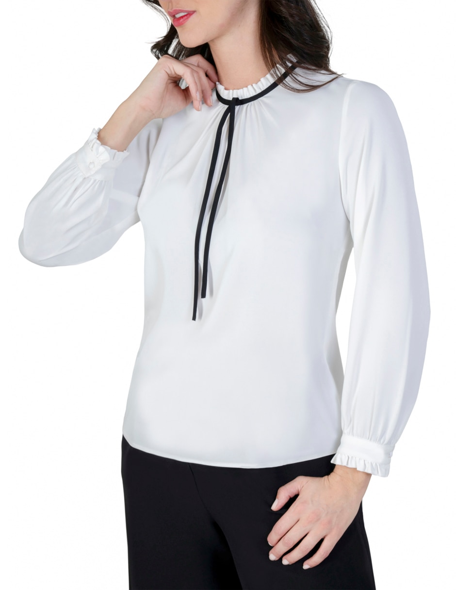 Blusa manga larga para mujer 3