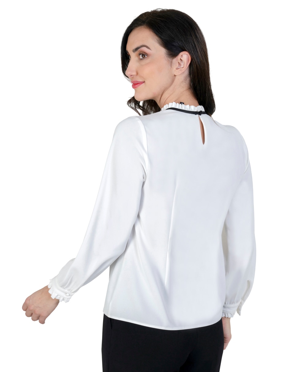 Blusa manga larga para mujer 4