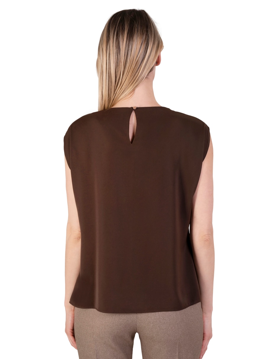 Blusa manga sin manga para mujer 4