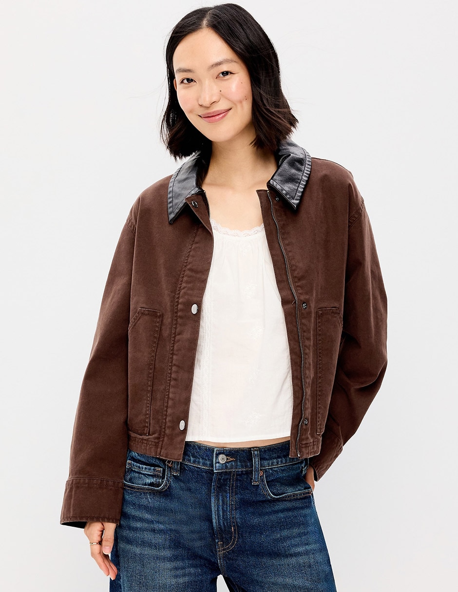 Chamarra casual de algodón para mujer Chamarra casual de algodón para mujer