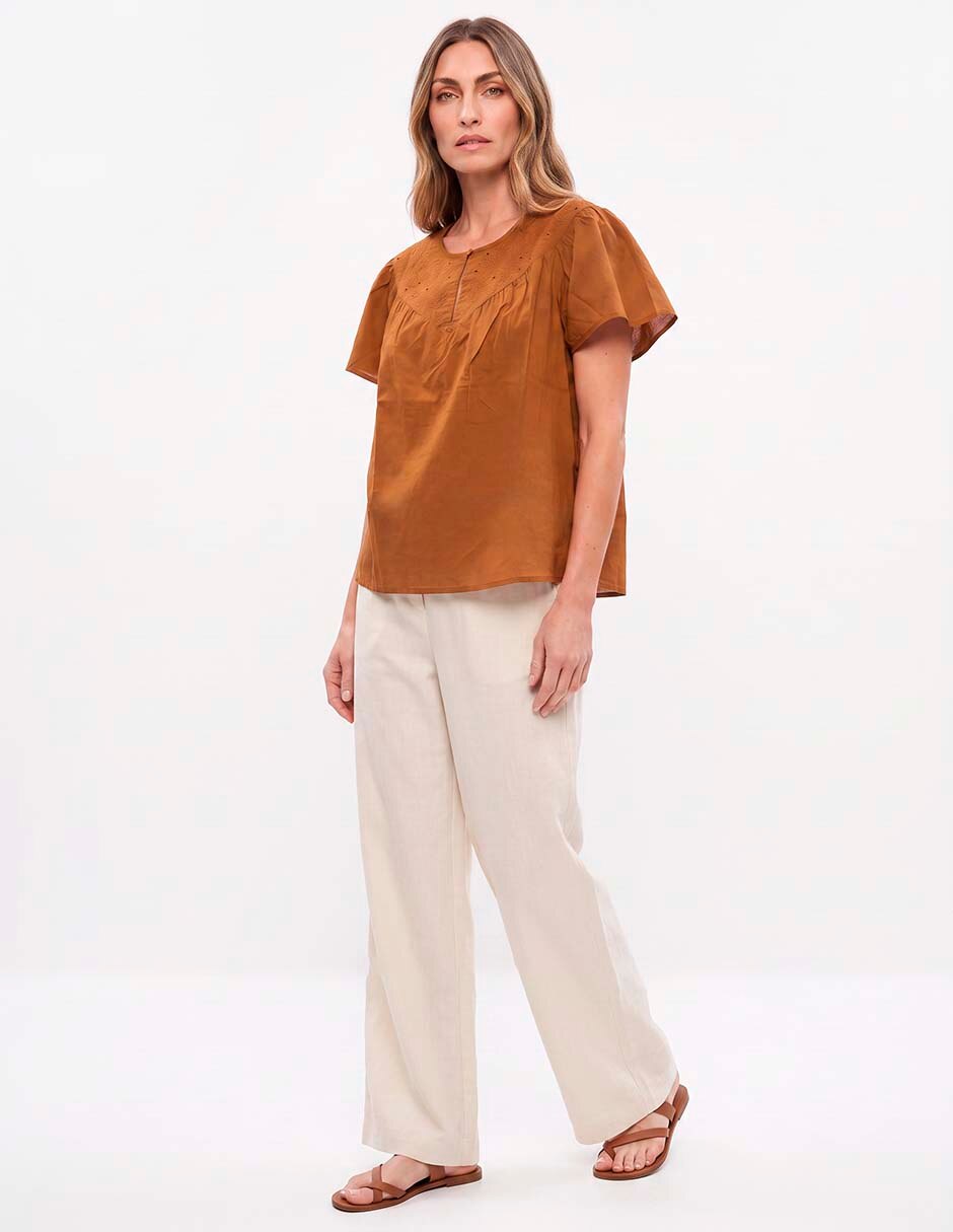 Blusa manga corta para mujer 3